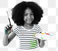 Artistic girl png person, transparent background