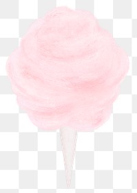 Pink cotton candy png sticker, transparent background