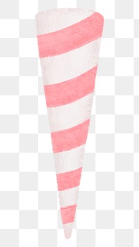 Cone paper png, transparent background