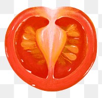 Tomato vegetable png sticker, healthy food, transparent background