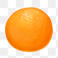 Orange fruit png sticker, healthy food, transparent background