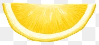 Lemon slice fruit png sticker, healthy food, transparent background