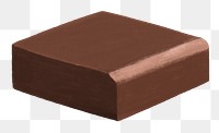 Chocolate bar png, dessert illustration, transparent background