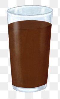 Chocolate milk png sticker, transparent background