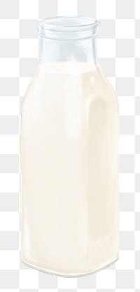 Milk jar png sticker, transparent background