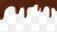 Melting chocolate texture png border, transparent background