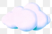 Cute cloud png, transparent background