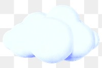 Cute cloud png, transparent background