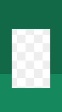 Green rectangle png geometric shape, transparent design