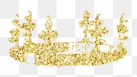 Glittery crown png, transparent background