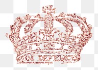 Glittery crown png, transparent background