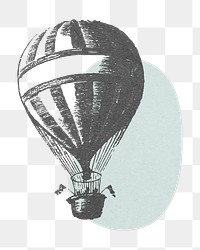 Hot air balloon png, transparent background
