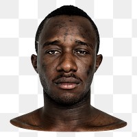 African man png element, transparent background