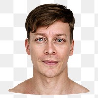 Man png element, transparent background
