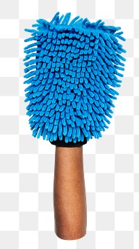 Mop png in black hand, transparent background