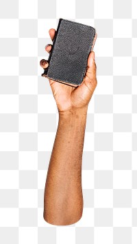 Bible png in hand, transparent background