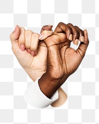 PNG holding hands, collage element, transparent background
