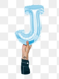 J png English alphabet, balloon uppercase letter on transparent background
