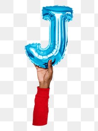 J png English alphabet, balloon uppercase letter on transparent background