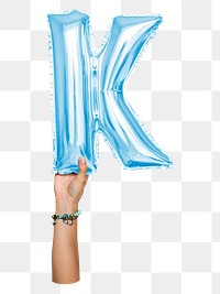 K png English alphabet, balloon uppercase letter on transparent background