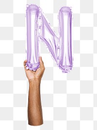 N png English alphabet, balloon uppercase letter on transparent background