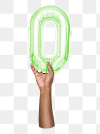 O png English alphabet, balloon uppercase letter on transparent background