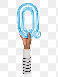 Q png English alphabet, balloon uppercase letter on transparent background