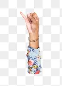 Pinky promise png hand sign, transparent background