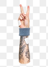 Peace png hand sign transparent background