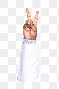 Peace png hand sign transparent background