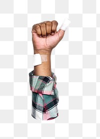 Thumbs up png hand sign sticker, transparent background