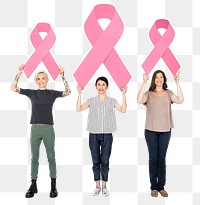 Breast cancer awareness png element, transparent background