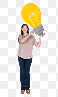 Creative businesswoman png element, transparent background