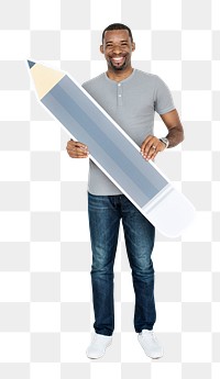 Man png element, transparent background