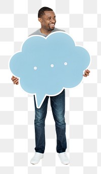 Speech bubble png element, transparent background