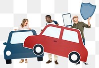 Car insurance png element, transparent background