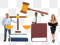 Law firm png element, transparent background