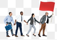 Business teamwork png element, transparent background