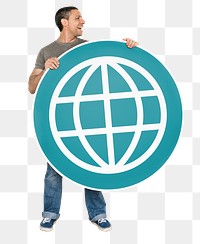 Network connection png element, transparent background