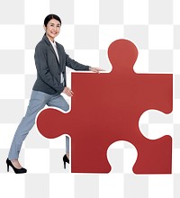 Jigsaw png element, transparent background