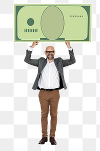 Money png element, transparent background