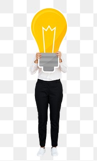 Creative businesswoman png element, transparent background