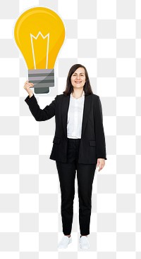 Creative businesswoman png element, transparent background