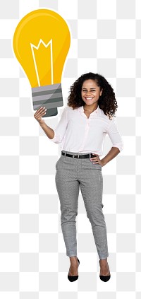 Creative businesswoman png element, transparent background