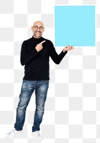 Square sign png element, transparent background