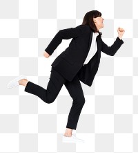 Businesswoman png element, transparent background