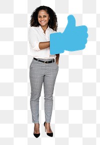 Thumbs up png element, transparent background