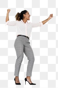 Businesswoman png element, transparent background