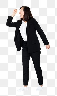 Businesswoman png element, transparent background