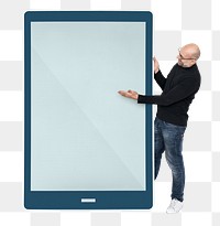 Digital device png element, transparent background